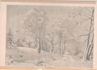 Item #71-4340 A Snow Scene. 19th Century Engraver