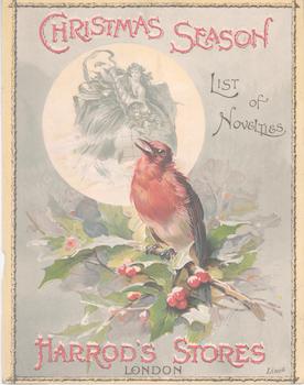 Item #71-4370 Christmas Season. List of Novelties. Harrod’s Stores, London. 19th Century...