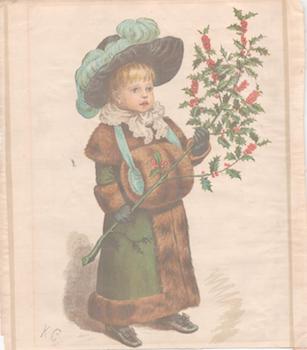 Item #71-4373 Bringing the Holly. 19th Century Lithographer
