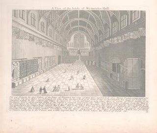 Item #71-4398 A View of the Inside of Westminster Hall. 19th Century Engraver