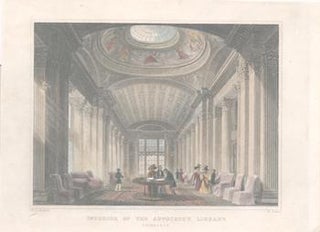 Item #71-4402 Interior of the Advocate’s Library, Edinburgh. Thomas Hosmer Shepherd, William...