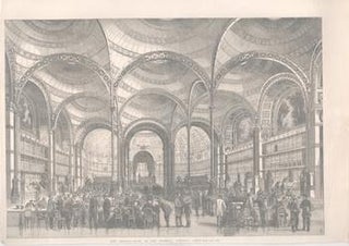 Item #71-4411 New Reading-Room at the Imperial Library, Paris, from “The Illustrated London...