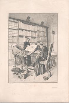 Ethofer, Theodor Josef (After); Leon Gaucherel (Engraver) - Bibliotheque de Subiaco