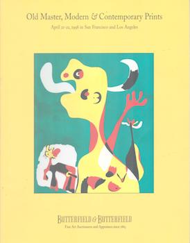Item #71-4521 Old Master, Modern & Contemporary Prints. (Butterfield & Butterfield, San...