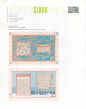 Item #71-4539 Sandow Birk: American Qur’an (Exhibition at Catherine Clark Gallery, 12 September...