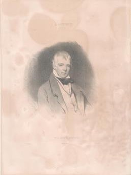 Item #71-4718 Sir Walter Scott (Beraldi 172). Charles Robert Leslie, Jean-Francois Gigoux, After,...