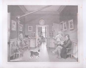 Martin Drolling, 1752-1817 (After); Francois le Villian, 1819-1826 (Lithographer) - Interieur D'Une Salle a Manger, Par Martin Drolling. First Edition