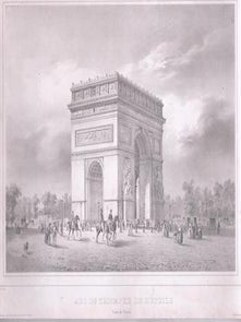Item #71-5307 Arc de Triomphe de l’Etoile, cote de Paris. Jules Baptiste Arnout