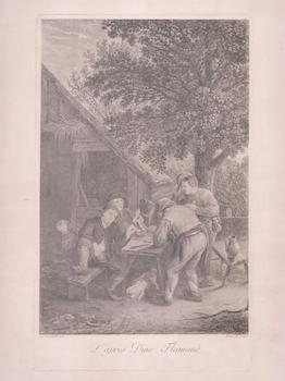 Item #71-5444 L’apres Dine Flamand. Adriaen van Ostade, Benazech, After, Engraver