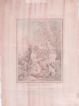 Item #71-5464 Offrande a l’Amour. Jean-Baptiste Huet, Jubier, After, Engraver