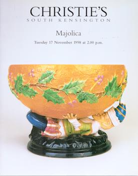 Christie's (South Kensington) - Majolica. 17 November 1998, London, Lots 1-134. Sale No. 