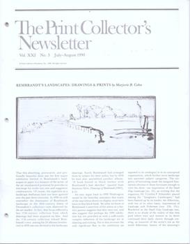 Item #71-5589 The Print Collector’s Newsletter. Vol. XXI, No. 3. July - August 1990. Jacqueline...
