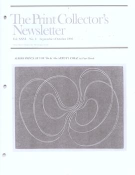 Item #71-5592 The Print Collector’s Newsletter. Vol. XXVI, No. 4. September - October 1995....