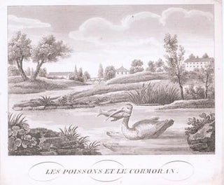 Item #71-5598 Les Poissons et le Cormoran. 17th Century Engraver