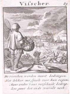 Item #71-5599 Visscher (Fisher) ‘89, from “Spiegel van het Menselyk Bedryf”. 16th Century...