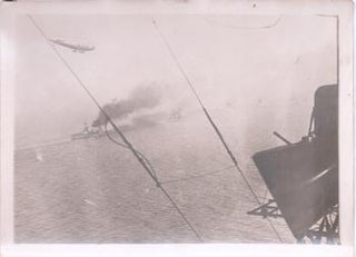 Item #71-6041 Photograph. Harwich Flotilla in action at sea off the coast of Essex during World...