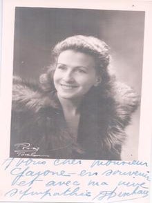 Item #71-6042 Photograph of Erta Saffi, Opera singer. 20th Century Photographer