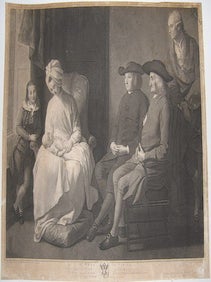 Item #71-6306 Mr. West and Family. Benjamin West, G. S., J. G. Facius, After, Engraver