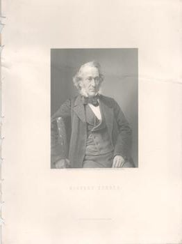 Item #71-7487 Portrait of Richard Cobden (English statesman, 1804-1865). from a. Engraver, W.,...