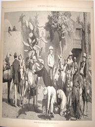 Item #71-7921 “Starting for the Pyramids- A Sketch at Cairo.” Harper’s Weekly Journal of...