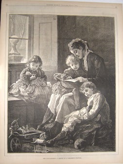 &ldquo;The Convalescent - A Sketch at a Children&rsquo;s Hospital.&rdquo; Harper&rsquo;s Weekly Journal of. H. Wood, After.
