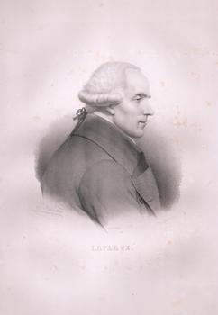 Item #71-8179 Portrait of Pierre Simon, Marquis de Laplace (French polymath, 1749-1827), with a...