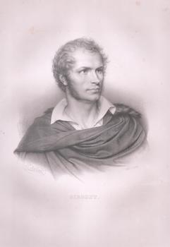 Item #71-8186 Portrait of Anne-Louis Girodet de Roussy-Trioson (French painter, 1767-1824), with...