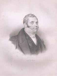 Item #71-8190 Portrait of Daniel Auber (French composer and director of the Paris Conservatoire,...