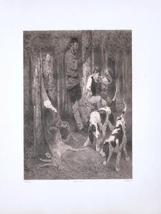 Item #71-8385 La Curee: Chasse au chevreuil dans les forets du Grand Jura. (The Quarry: Deer Hunt...