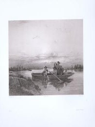 Item #71-8386 Le Bac, from the series ‘Les Artistes Anciens et Modernes’. Felix Haffner,...
