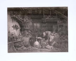 Item #71-8391 L’alchimiste. from the series ‘Les Artistes Anciens et Modernes’....