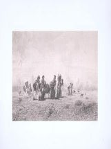 Item #71-8410 Femmes arabes revenant de puiser l’eau (Nomades du Sahara). Eugene Fromentin,...