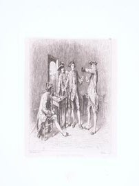 Item #71-8412 Le Sergent Recuteur, from the series ‘Les Artistes Anciens et Modernes’....