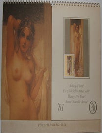 Item #71-8903 Hungarian Happy New Year Calendar! 1981. Artists.