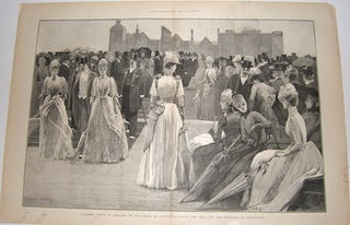 Item #71-9025 Garden Party in Honour of the Shah at Hatfield House, the Seat of the Marquis of...