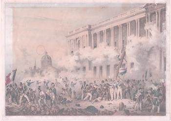 July 1830 French Revolution at the Louvre, Paris | 19th Century Artist
