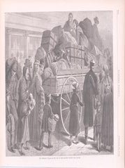 Item #71-9840 The Emigrant Wagon - On the Way to the Railway Station. October 25, 1873. Frenzeny...