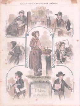 Item #71-9856 Boston Street Characters. Jan. 9, 1858. Charles A. Barry, Ballou’s Pictorial...