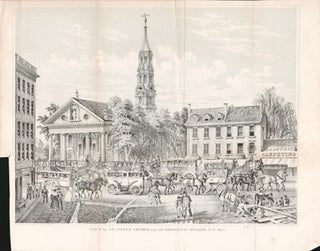 Item #73-0176 View of St. Paul's Church and the Broadway stages, N.Y., 1831. George Hayward, D T....