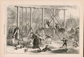 Item #73-0183 Out-door summer amusements—The swings in central park, Supplement 8 July 1871....