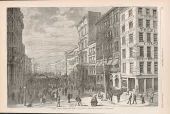 after Rockwood (photo); Harper's Weekly - Broad Street During the Panic October 11 1873