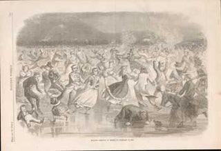 Item #73-0260 Skating Carnival in Brooklyn February 10 1862. Harper's Weekly