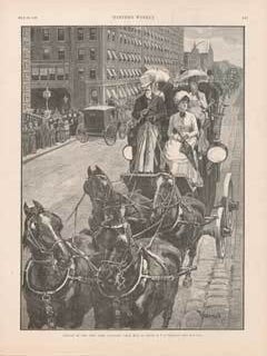 Item #73-0261 Parade of the New York Coaching Club, May 23 30 May 1885. after T. de Thulstrup,...