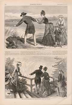 Item #73-0263 The Falls of Niagara—The American Side, From Goat Island September 11 1875. Harper's Weekly.