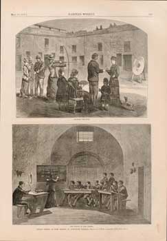 Item #73-0283 Indian School at Fort Marion, St. Augustine, Florida May 11, 1878. after J. Wells Champney, Harper's Weekly, drawing.
