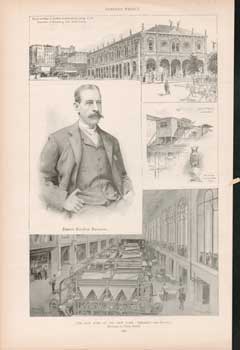 Item #73-0286 The New Home of the New York "Herald" September 2, 1893. after Victor Perard, Harper's Weekly, drawing.