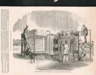 Item #73-0289 Patent Vertical Printing Machine in the Great Exhibition—Class C, No. 122 May 31...