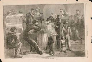 Item #73-0291 'Tween Decks After Action—News From Home January 28 1865. Harper's Weekly