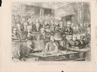 Item #73-0292 The Tichborne Case—"Pro and Con" (A Sketch of the Court from the "Well" during...