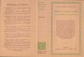 Item #73-0336 Forest Folk-Lore, mythology and romance Dust Jacket Only, Book Not Included....